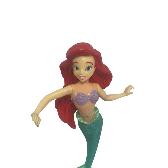 Little Mermaid Ariel Disney on Ice Figure Posable Plastic Glitter 8" - Picture 7 of 15